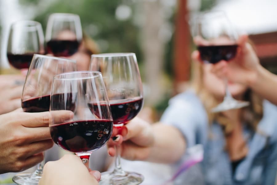 Wine glasses ready for a premium tasting moment.